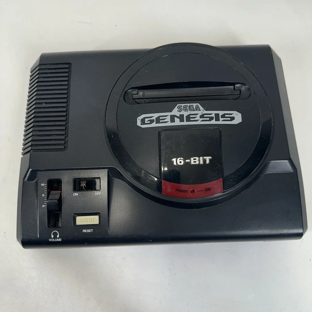 Sega Genesis 16-Bit Model No. 1601 Console w/ One Controller & Cords - TESTED